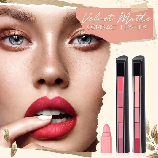 5 in 1 Velvet Matte Compact Lipstick