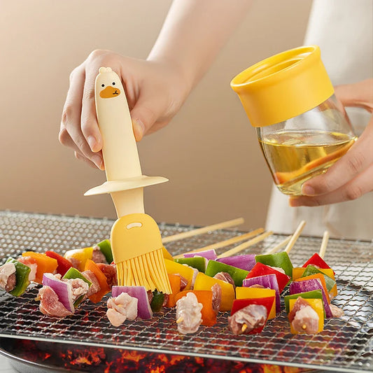 Oil Dispenser with Brush for BBQ