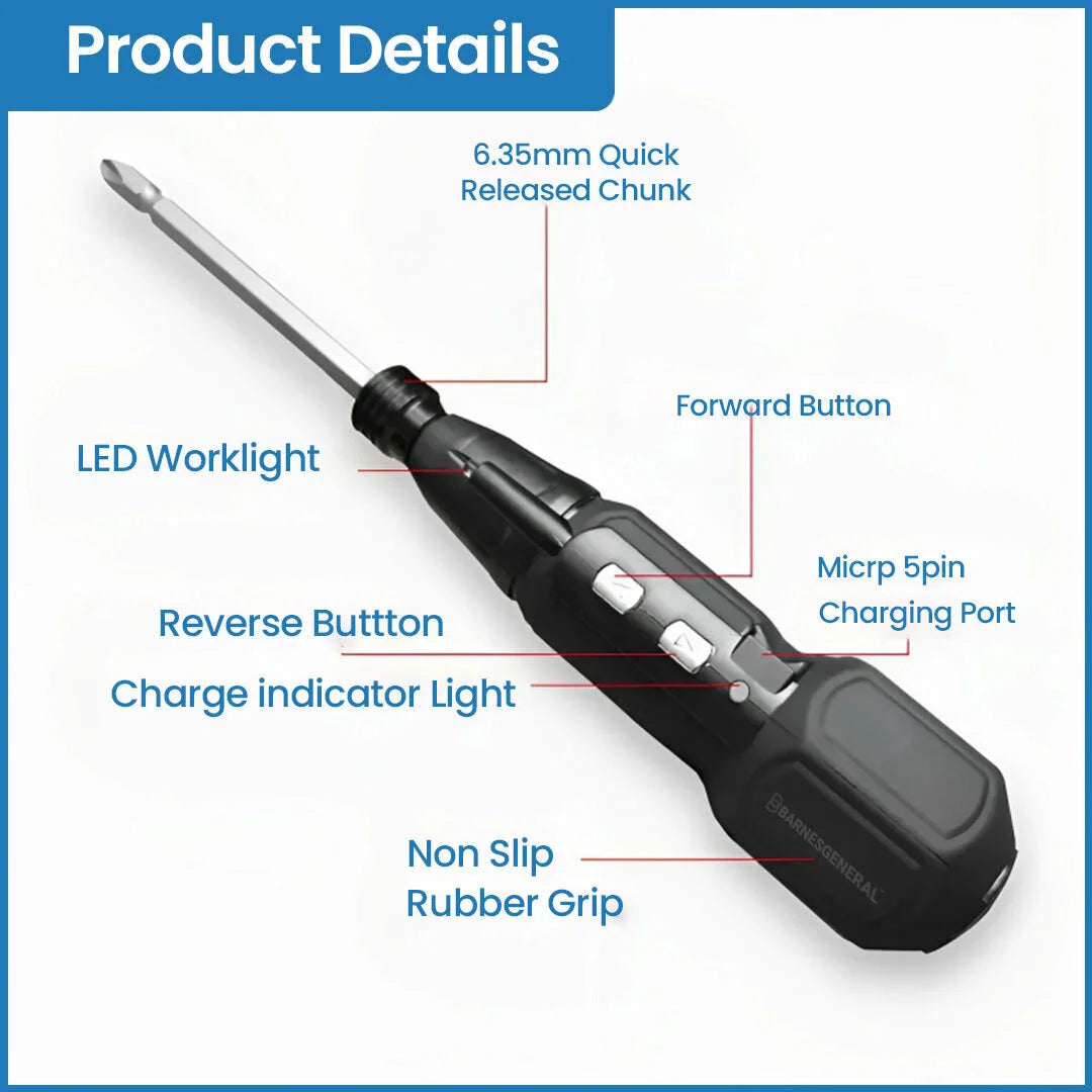 Barnesgeneral™ Electric Cordless Screwdriver