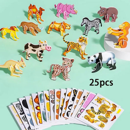 Educational 3D Cartoon Puzzle